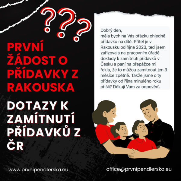 První žádost o přídavky z AT